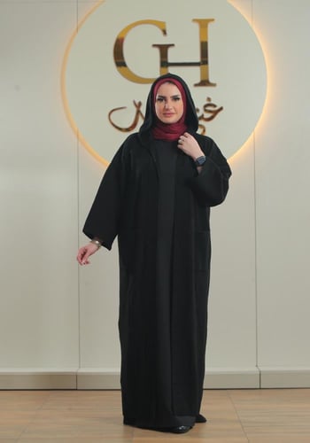 بشت غنى حجاب صوف بطاقية