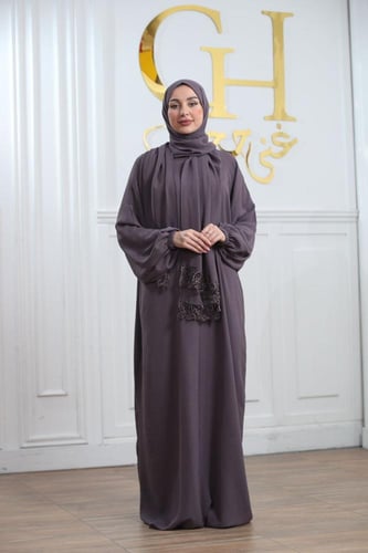 شرشف صلاة غنى حجاب محير بدون دانتيل