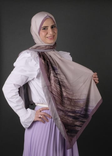 طرحة موناليزا ديجيتال شيفون