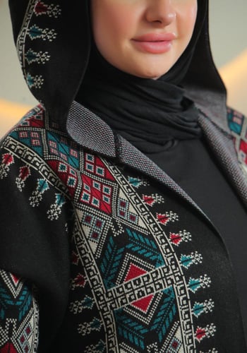 بشت غنى حجاب صوف فلاحي