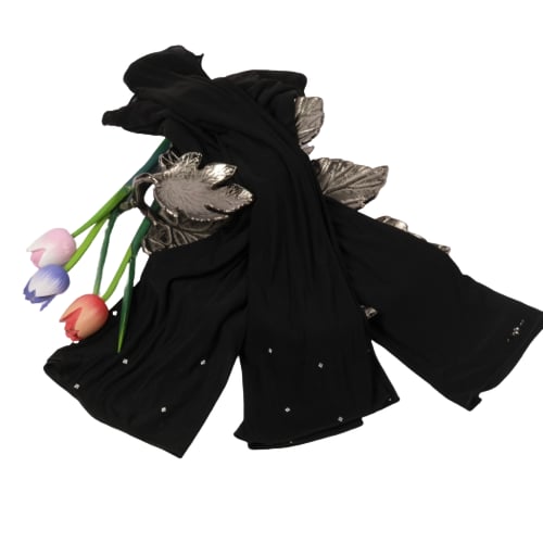 طرحة جوري شيفون فرنسي بلولو