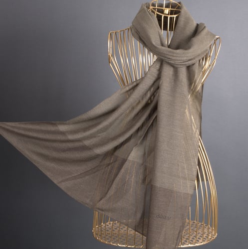 طرحة بوردن قطن كتان شال