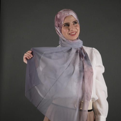 طرحة شهري شيفون 5406