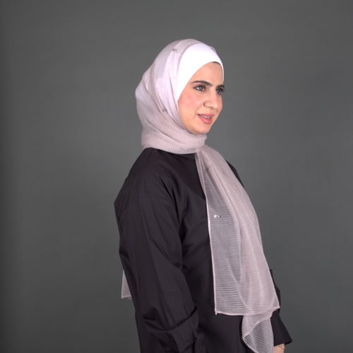 طرحة كشمير كويتي بستراس