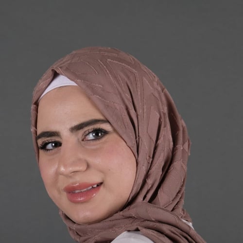 طرحة شيفون مجكر شهري شال