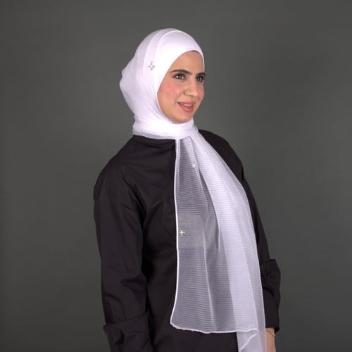 طرحة كشمير كويتي بستراس