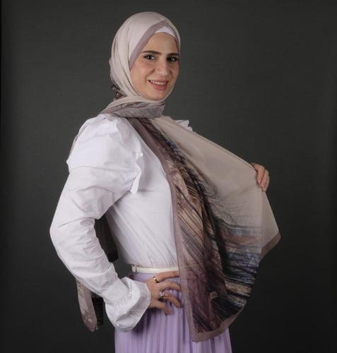 طرحة موناليزا ديجيتال شيفون