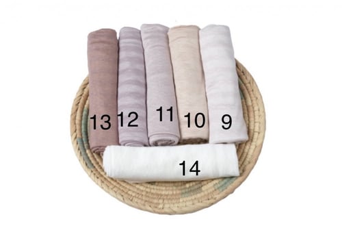 طرحة كويتي قطن منقوش