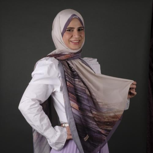 طرحة موناليزا ديجيتال شيفون