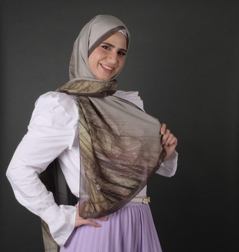 طرحة موناليزا ديجيتال شيفون