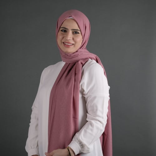 شال بوردن قطن هندسي