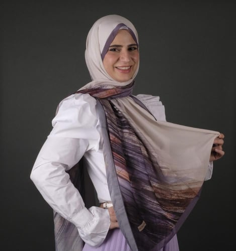 طرحة موناليزا ديجيتال شيفون