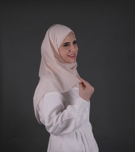 طرحة مجفوص شاش تركي