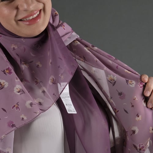 طرحة شيفون مورد شهري شال