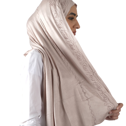 طرحة كويتي مطرز