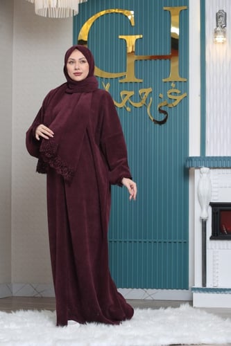 شرشف صلاة غنى حجاب مصوف شتوي