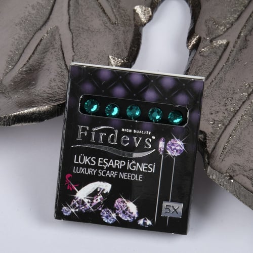 علبة دبابيس برأس كريستال