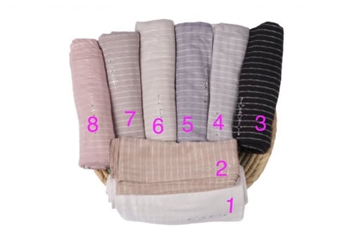 طرحة كويتي بستراس ومنقوش