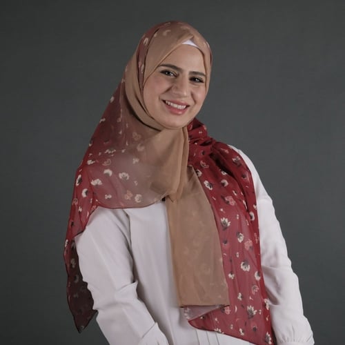 طرحة شيفون مورد شهري شال