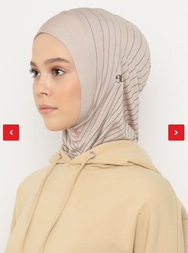 حجاب رياضي قطن قطعة واحدة