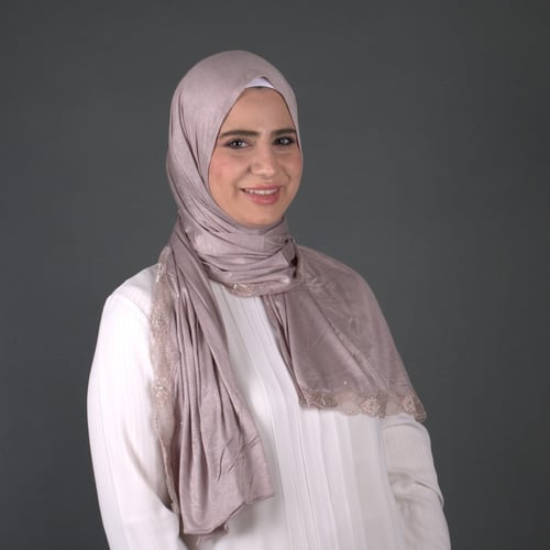 طرحة قطن كويتي بدانتيل رفيع