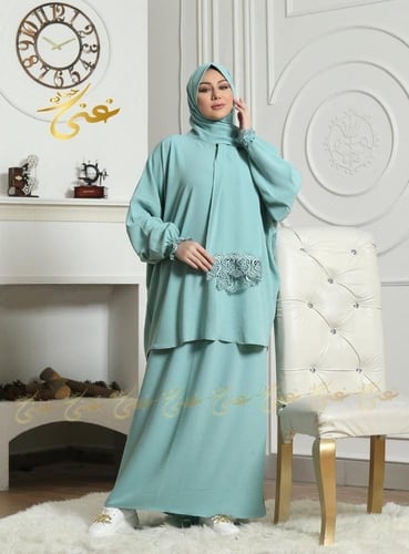 شرشف صلاة غنى حجاب قطعتين