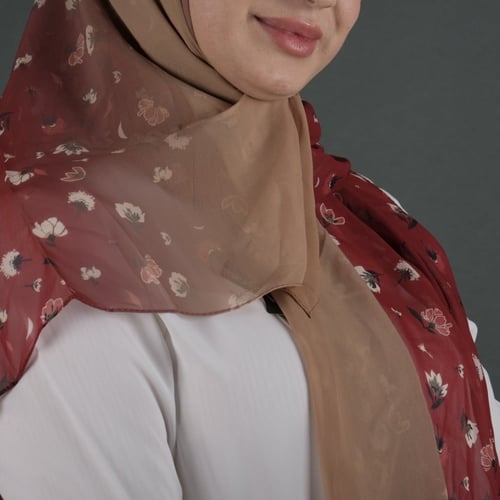 طرحة شيفون مورد شهري شال