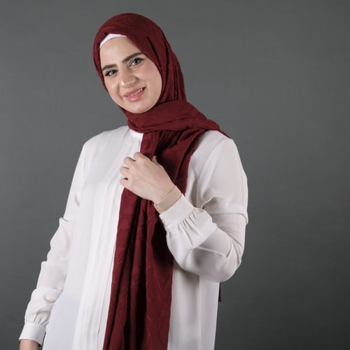 طرحة شيفون مجكر شهري شال