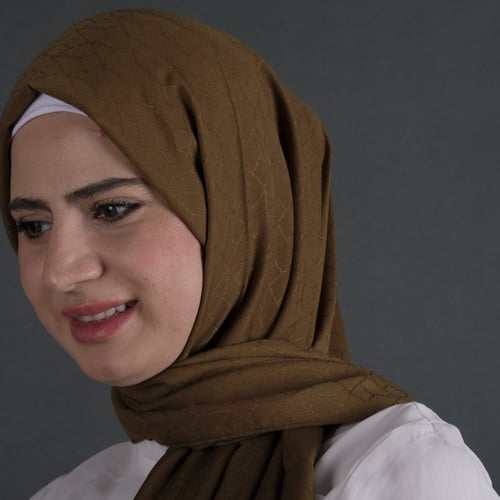 شال بوردن قطن هندسي