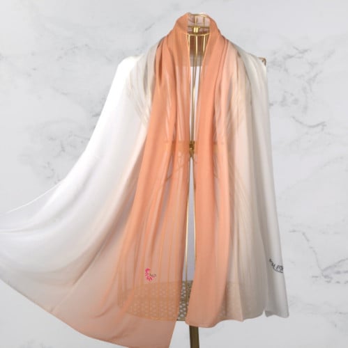 نيل شال شيفون اورانج فاتح