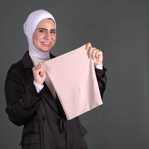 حجاب كرم قطعتين بغجاتي