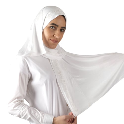 طرحة كويتي مطرز