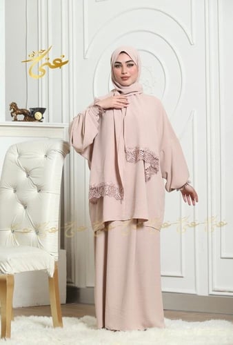 شرشف صلاة غنى حجاب قطعتين