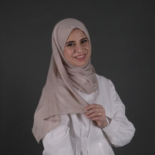 طرحة مجفوص شاش تركي