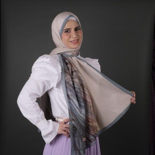 طرحة موناليزا ديجيتال شيفون