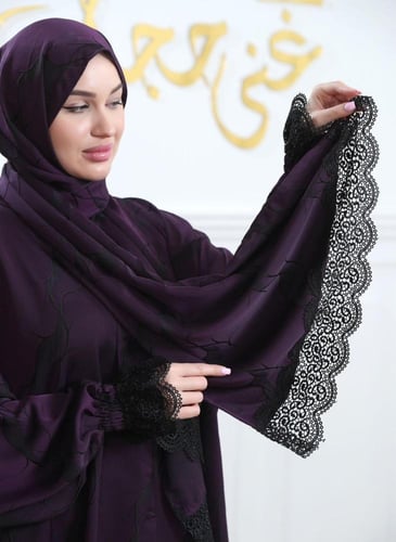 شرشف صلاة غنى حجاب ساتان مجكر