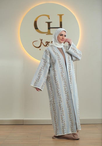 بشت غنى حجاب صوف مورد