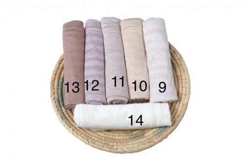 طرحة كويتي قطن منقوش