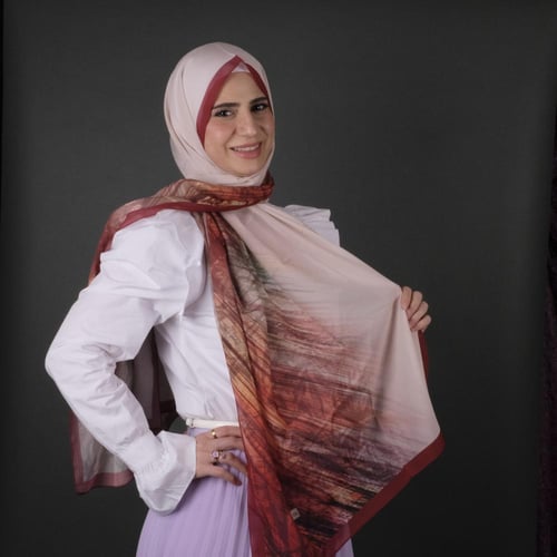 طرحة موناليزا ديجيتال شيفون