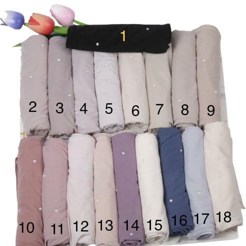 طرحة جوري شيفون فرنسي بلولو