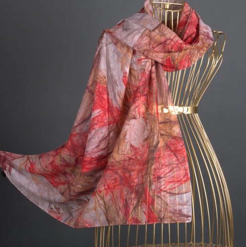 طرحة موناليزا شيفون شال ريشة