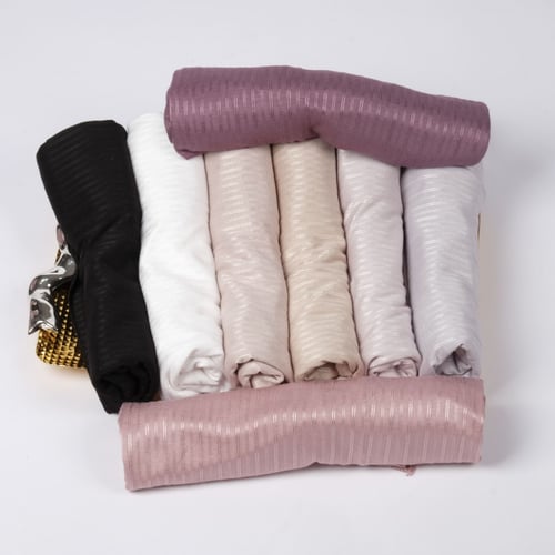 حجاب جاهز كويتي مخطط