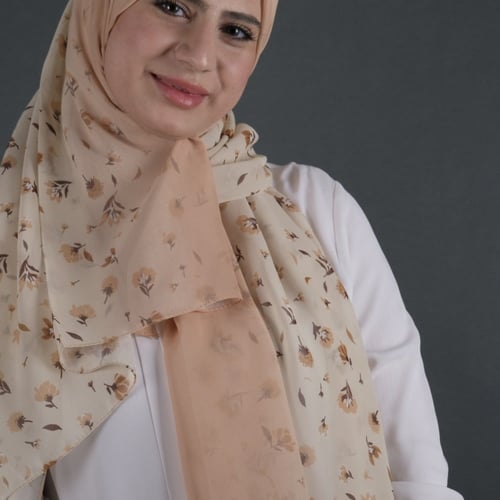 طرحة شيفون مورد شهري شال