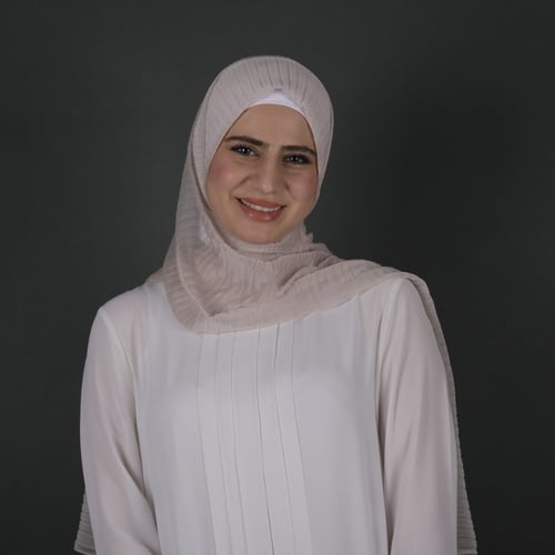 طرحة جوري شيفون بليسيه