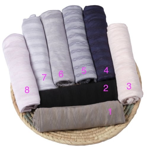 طرحة كويتي قطن منقوش