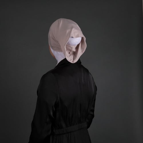 حجاب كرم قطعتين بغجاتي