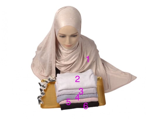 طرحة كويتي منقوش