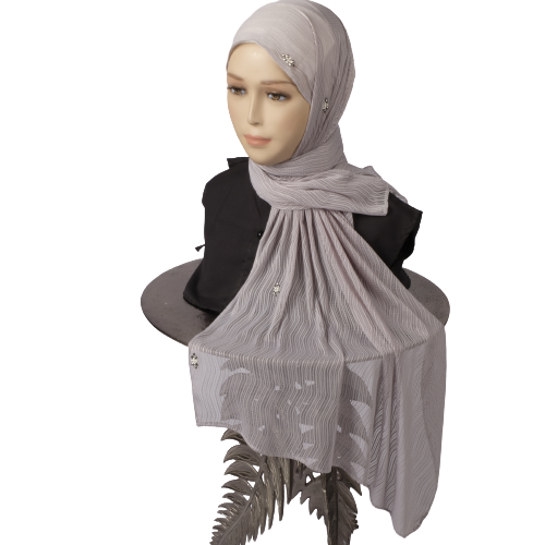 طرحة كشمير مموج كويتي