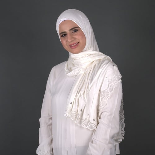 طرحة قطن كويتي بطرف دانتيل