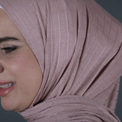 طرحة نايا قطن منقوش